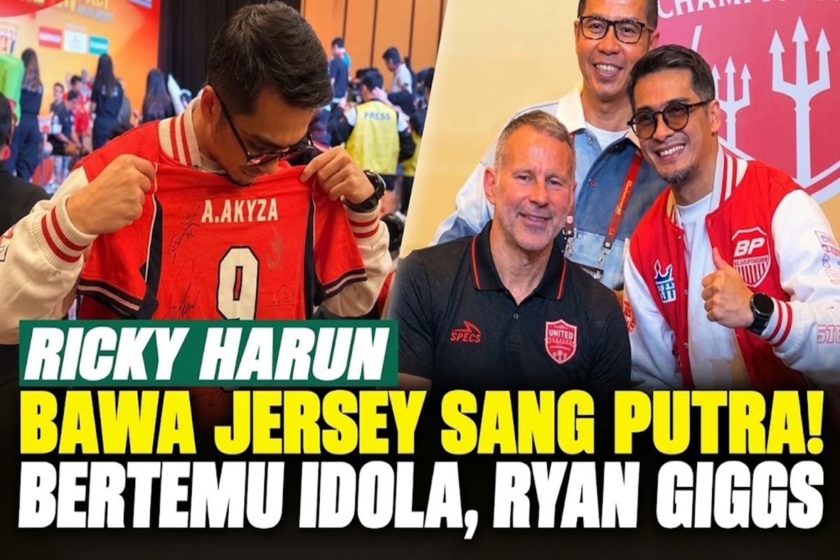 Momen Langka! Ricky Harun Reunian dengan 2 Legenda Manchester United, Ternyata Demi Sang Buah Hati