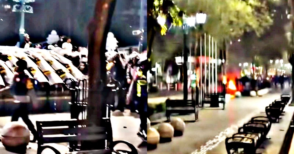 Malam Kelabu di Malioboro: Demo Damai Diwarnai Kericuhan Massa Tak Dikenal, Polisi Semprot 'Water Cannon'