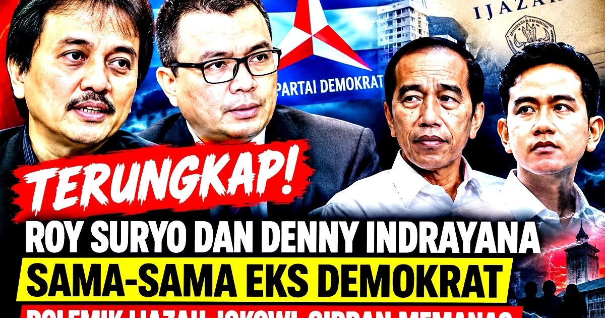 Terungkap! Roy Suryo dan Denny Indrayana Sama-Sama Eks Demokrat, Polemik Ijazah Jokowi-Gibran Memanas