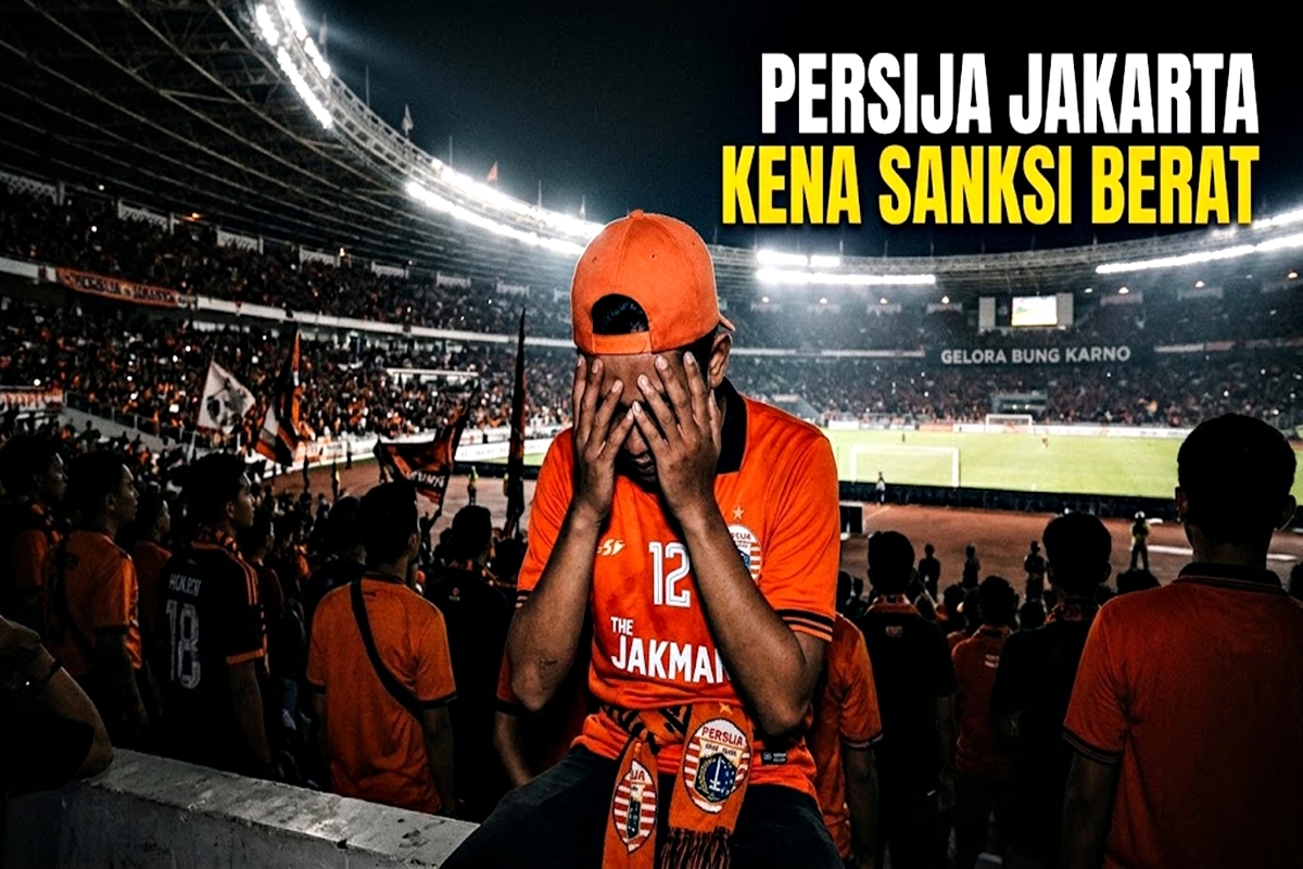Persija Jakarta Kena Sanksi Berat! The Jakmania Dilarang Dampingi Persija 6 Laga Tandang, Denda Tembus Rp90 Juta