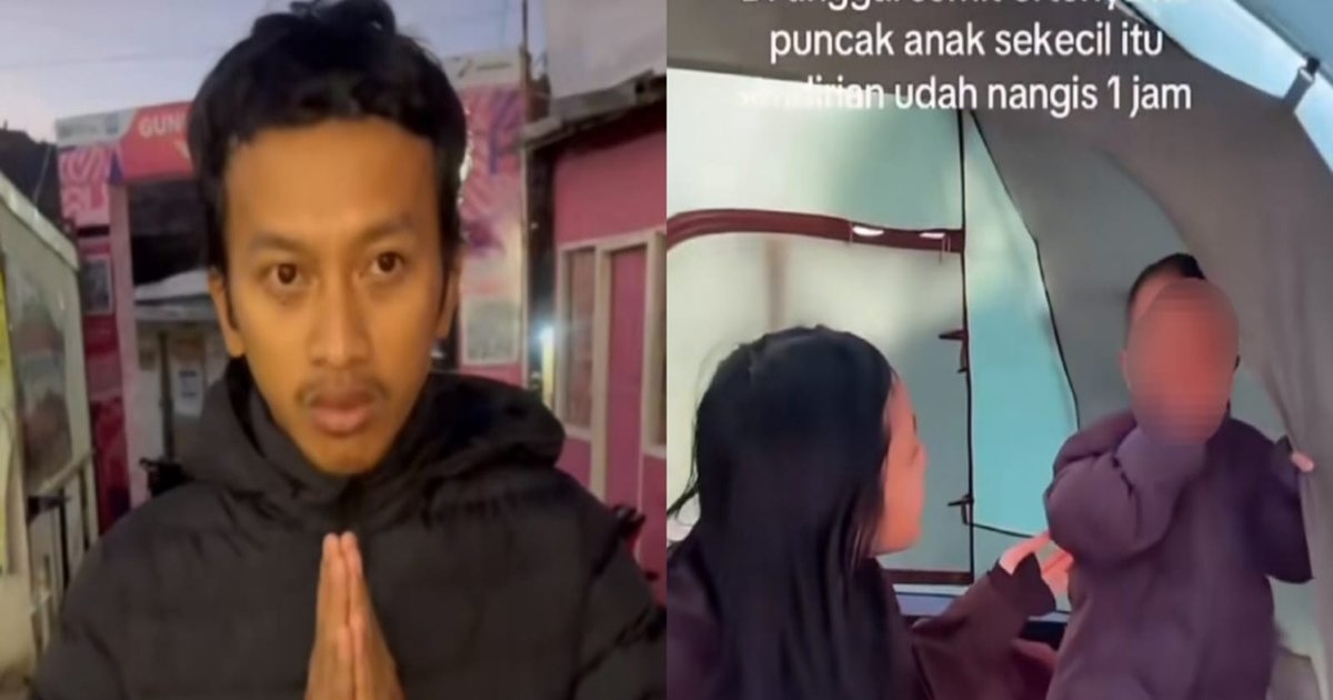 Viral! Balita Menangis Sendirian di Tenda Gunung Prau, Ayah Akhirnya Minta Maaf dan Akui Kelalaian