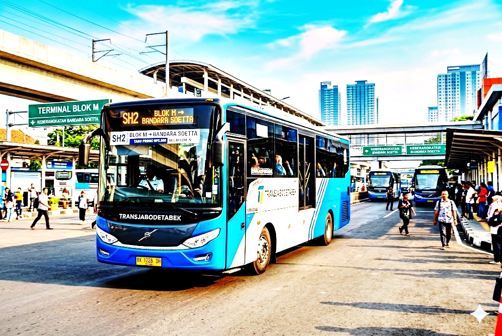 Resmi! Transjabodetabek Rute Bus SH2 Blok M-Soetta Beroperasi, Tarif Rp3.500 Berlaku Mulai Hari Ini