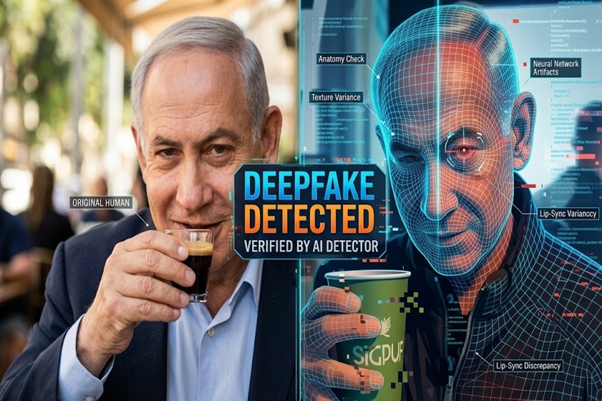 Asli atau Palsu? Video Netanyahu Santai di Kafe Jadi Perdebatan: Pakar AI Sebut Ini 'Deepfake 100 Persen'
