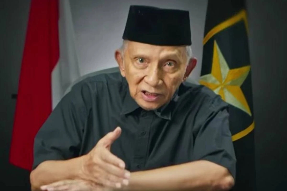 Tuding Seskab Teddy Gay, Amien Rais Santai Diterpa Ancaman Hukum: Kita Buktikan Nanti!