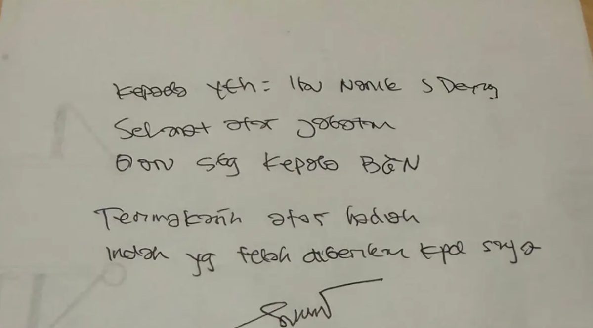 Viral Surat Sonny Sonjaya dari Balik Tahanan, Kalimat "Hadiah Indah" ke Kepala BGN Baru Bikin Publik Curiga