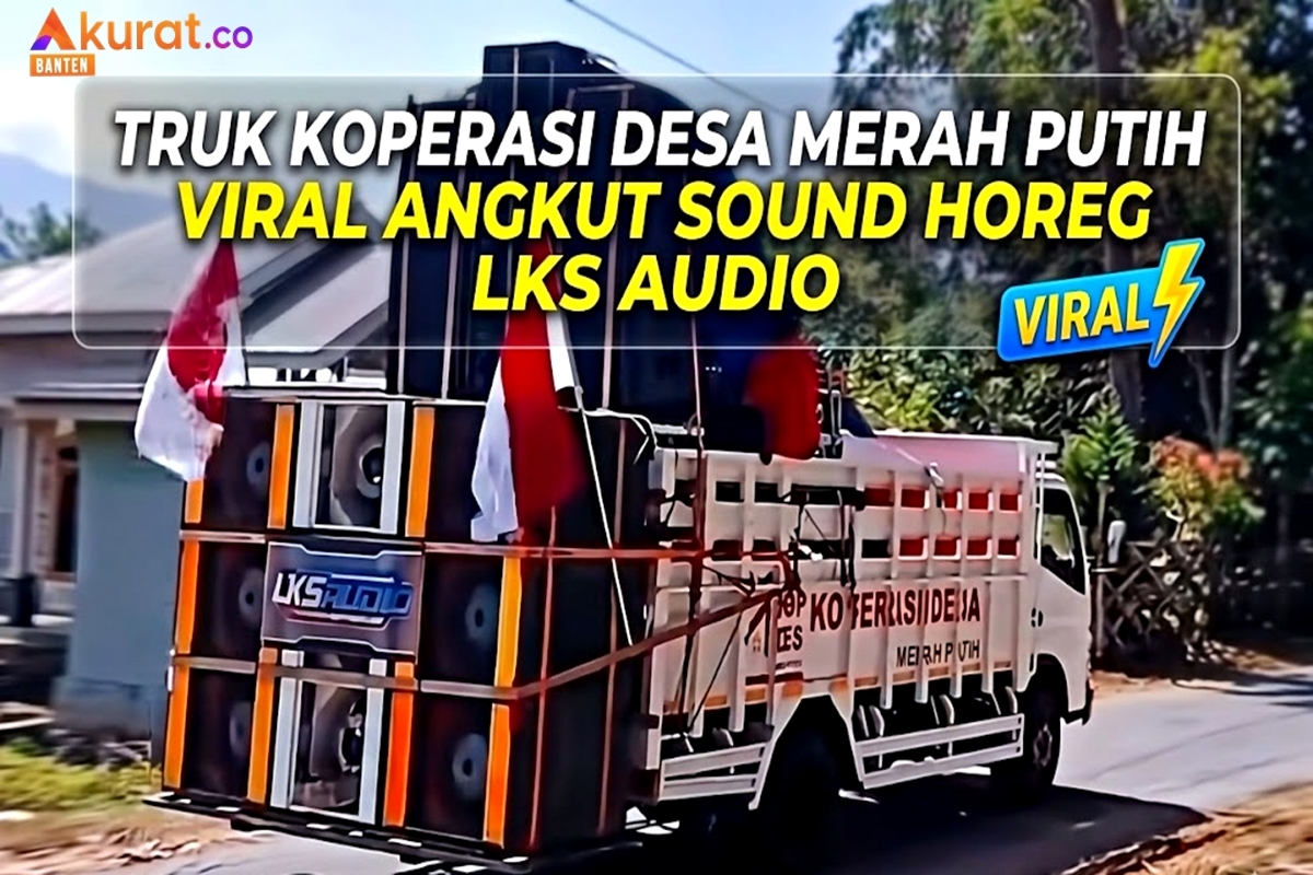 Geger di Medsos! Truk Koperasi Desa 'Merah Putih' Kedapatan Angkut Sound Horeg, Netizen Salfok Seragam Pengelola