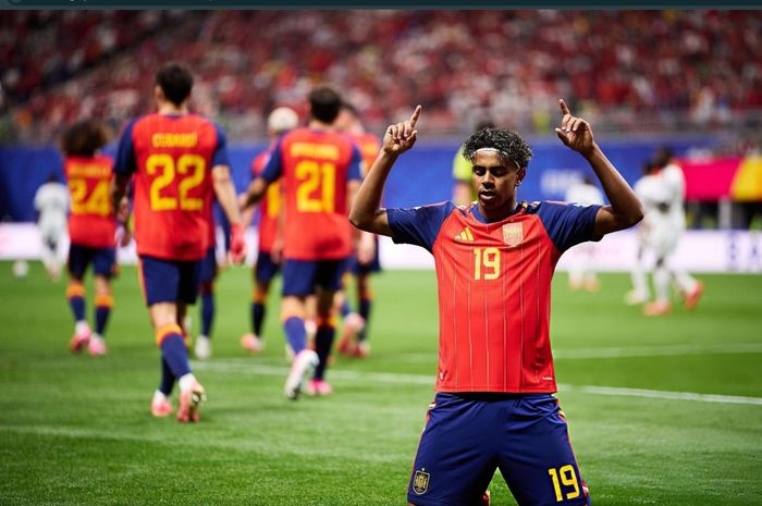 Lamine Yamal Lewati Rekor Messi, Spanyol Pesta Gol dan Mantap ke Babak Gugur