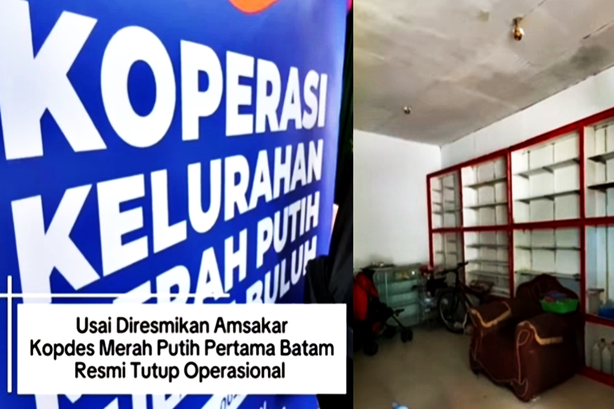 Heboh Gerai Kopdes Merah Putih Pulau Buluh Batam Gulung Tikar: Belum Genap Setahun, Warga Ungkap Fakta Mengejutkan!