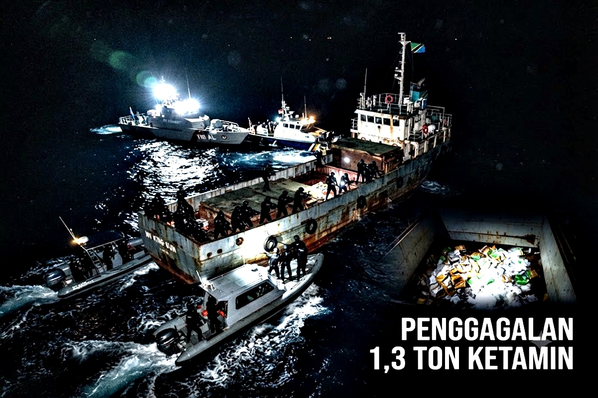 Bongkar Modus Anjungan Rahasia! Penyelundupan 1,3 Ton Ketamin di Bintan Digagalkan