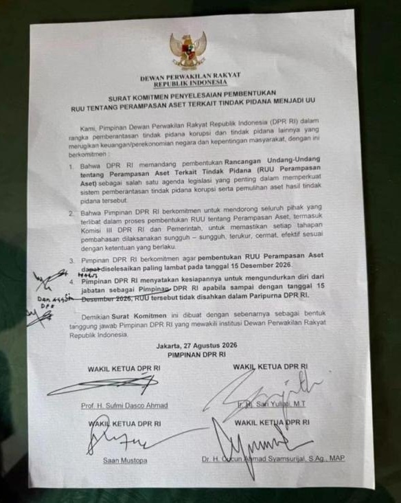 RUU Perampasan Aset Disorot Akademisi, Barang Sitaan Tanpa Harga Pasar Bisa Jadi Masalah Besar