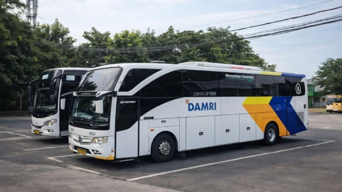 Gunung Anak Krakatau Keluarkan Abu Vulkanik, Ini Kondisi Terbaru Layanan DAMRI di Jabodetabek hingga Lampung