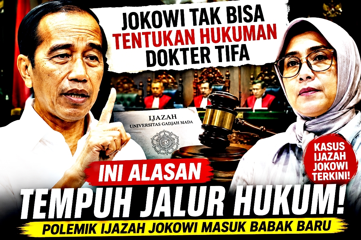 Bikin Penasaran! Jokowi Ternyata Tak Bisa Tentukan Hukuman Dokter Tifa, Ini Alasan Tempuh Jalur Hukum