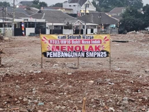 Demi Hak Pendidikan Anak, Lintas RW di Bukit Nusa Indah Ciputat Bersatu Dukung SMPN 25 Tangsel