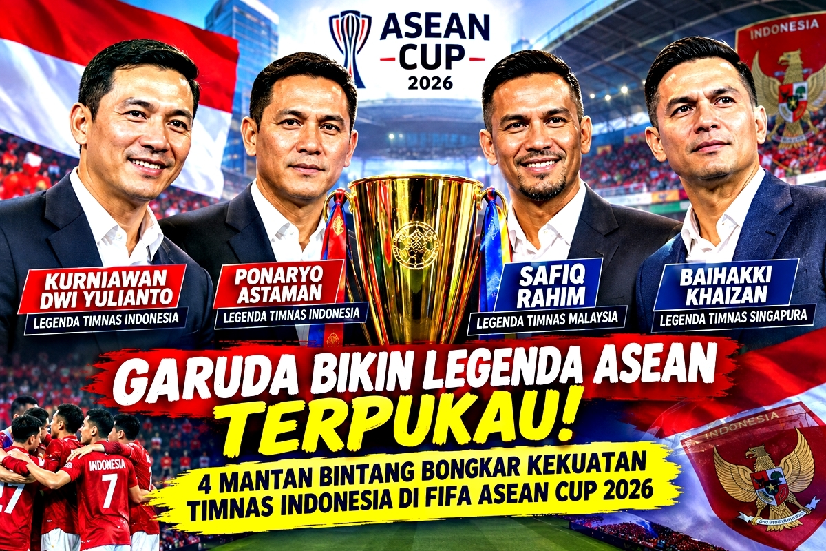 Garuda Bikin Legenda ASEAN Terpukau! 4 Mantan Bintang Bongkar Kekuatan Timnas Indonesia di FIFA ASEAN Cup 2026