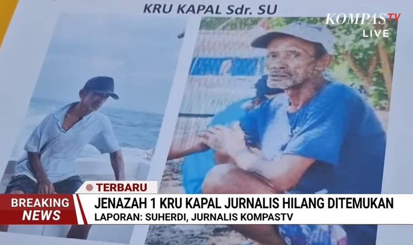BREAKING NEWS! Jenazah Kru Kapal yang Bawa 5 Jurnalis Hilang di Anak Krakatau Ditemukan, Identitas Terungkap