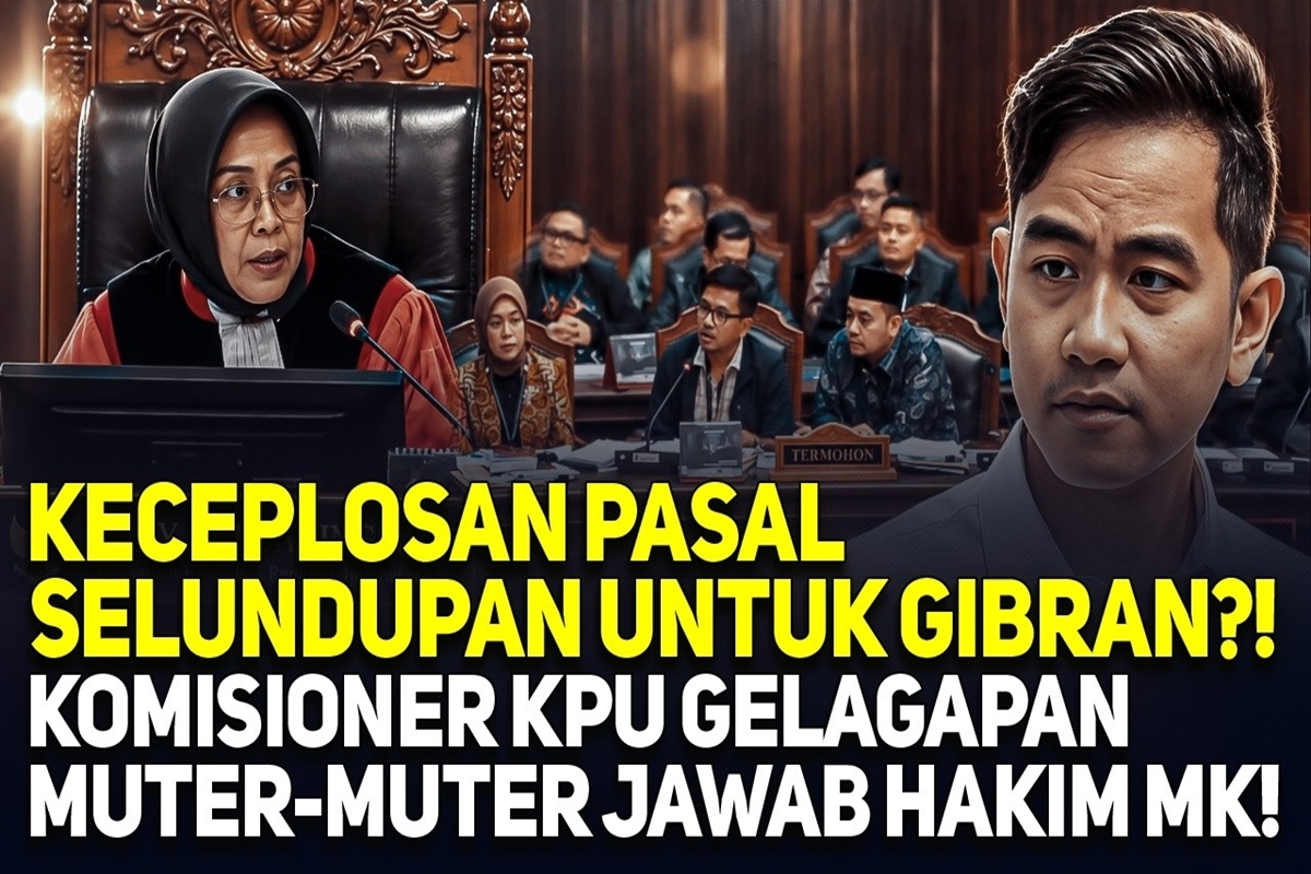 Keceplosan Soal 'Pasal Selundupan' untuk Gibran? Komisioner KPU Dicecar Hakim MK, Jawabannya Jadi Sorotan
