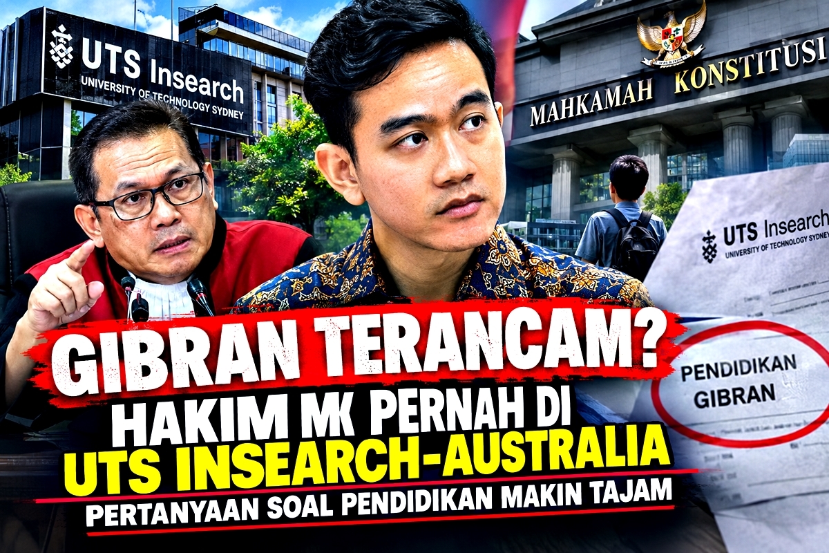 Gibran Terancam? Hakim MK Pernah di UTS Insearch-Autralia Juga, Pertanyaan soal Pendidikan Makin Tajam