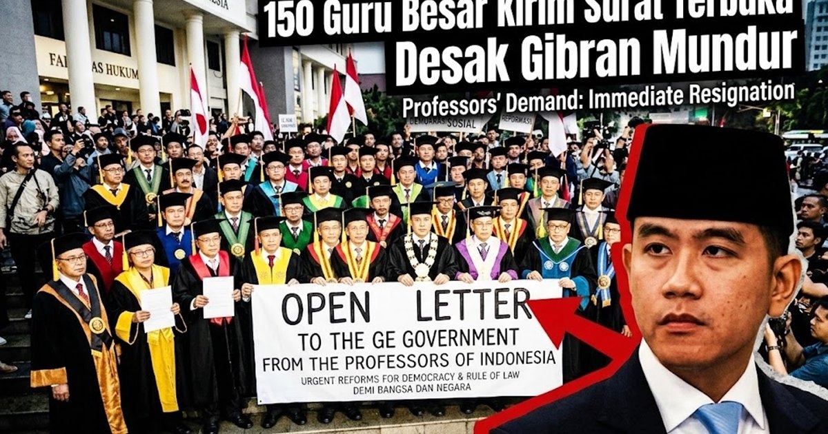 150 Guru Besar Kirim Surat Terbuka Desak Gibran Mundur, Bareskrim Bergerak Maraton Cecar Pelapor Kasus Suket Ijazah!