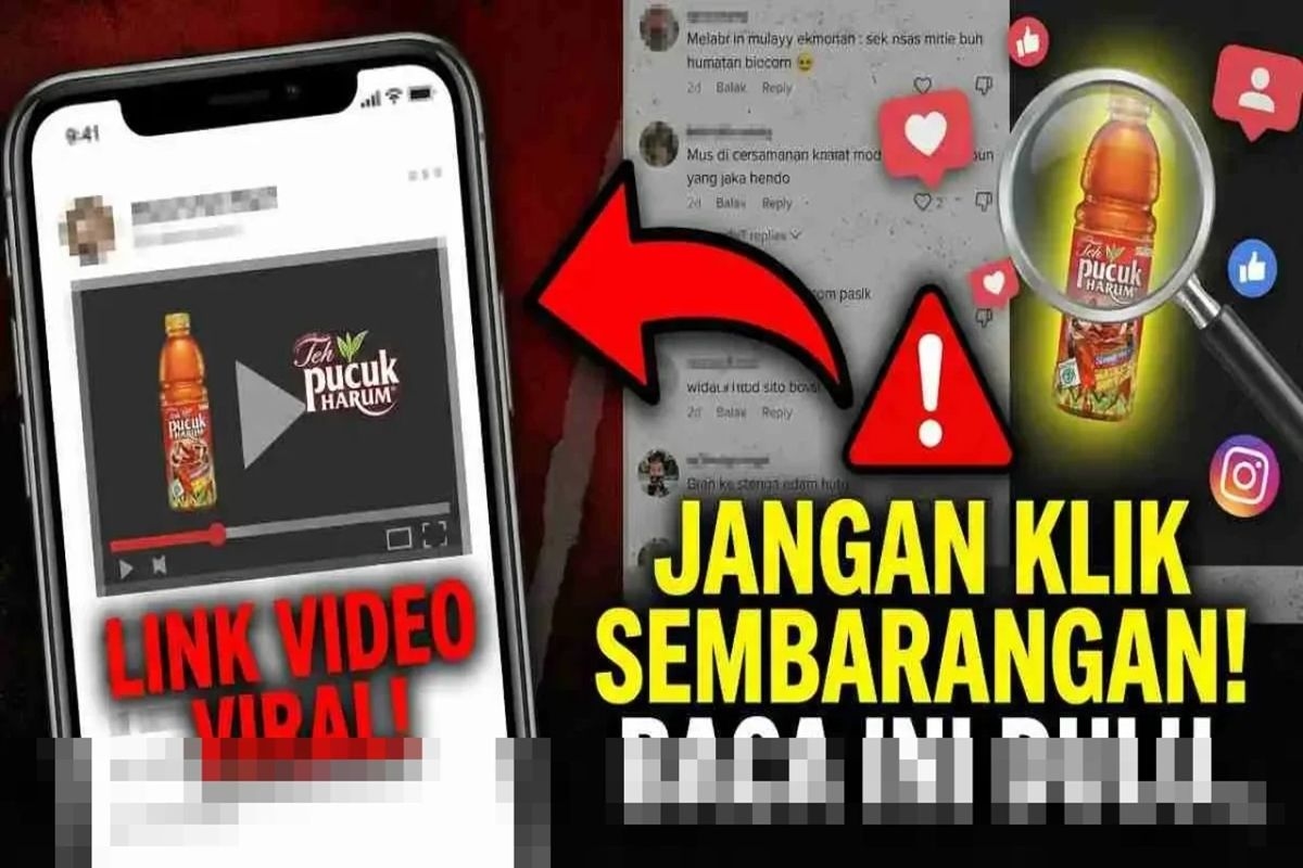 Geger Video ‘Botol Teh Pucuk’ Viral di Media Sosial: Jangan Klik Sembarangan, Ancaman Phising dan UU ITE Mengintai!