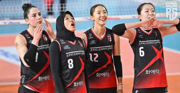 Duet Luar Biasa! Megawati dan Gia Red Sparks Kalahkan Hi-Pass di Set ke-2 Liga Voli Korea 2024