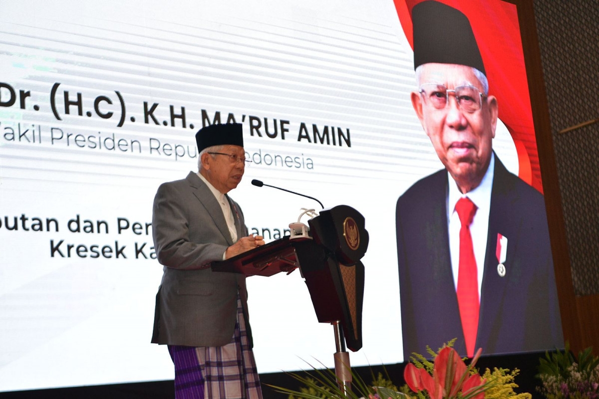 Wapres KH. Ma'aruf Amin Peringati 1 Muharram dan Penandatanganan Prasasti Kresek Kampung Santri di Banten