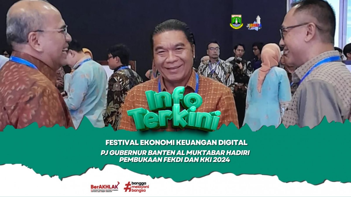 Kenakan Pakaian dari Tenun Baduy Berwarna Coklat, Pj Gubernur Banten Al Muktabar Hadiri Festival Ekonomi Keuangan Digital di JCC Senayan