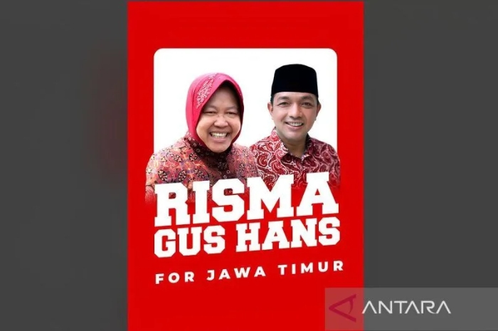 PDIP Resmi Usung Pasangan Risma-Gus Hans di Pilkada Jatim 2024