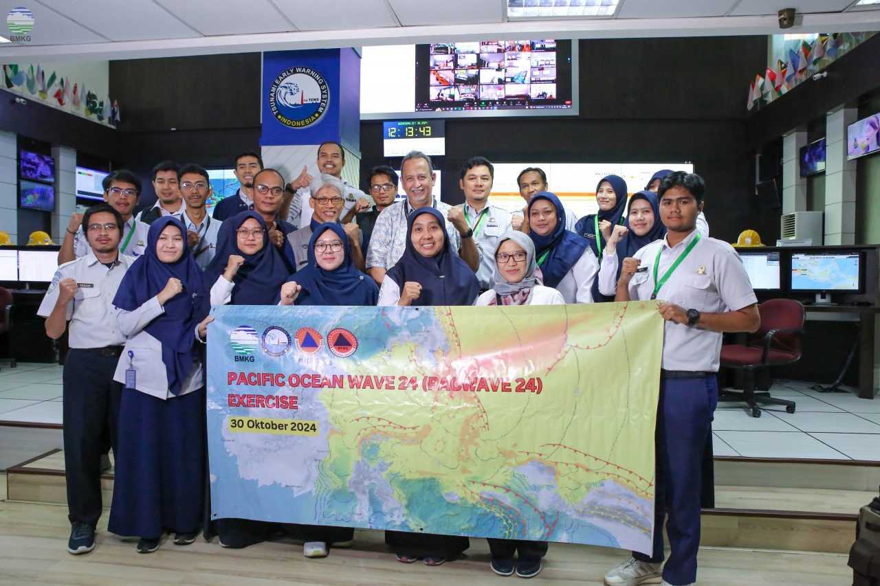 BMKG Gelar Latihan Tanggap Tsunami Bertajuk Exercise Pacific Wave 2024