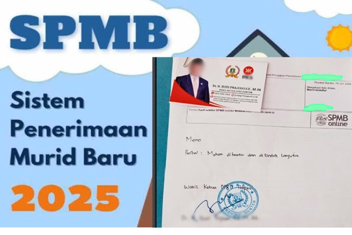 Wakil Ketua DPRD Banten Minta Maaf Soal Memo ‘Titipan’ Siswa SMA di Cilegon: Ngaku Tak Tahu Ada Stempel Dan Foto!