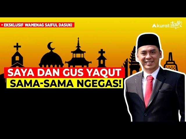 WAMENAG: SAYA DAN GUS YAQUT PASTIKAN KELOMPOK MINORITAS TIDAK SENDIRIAN!