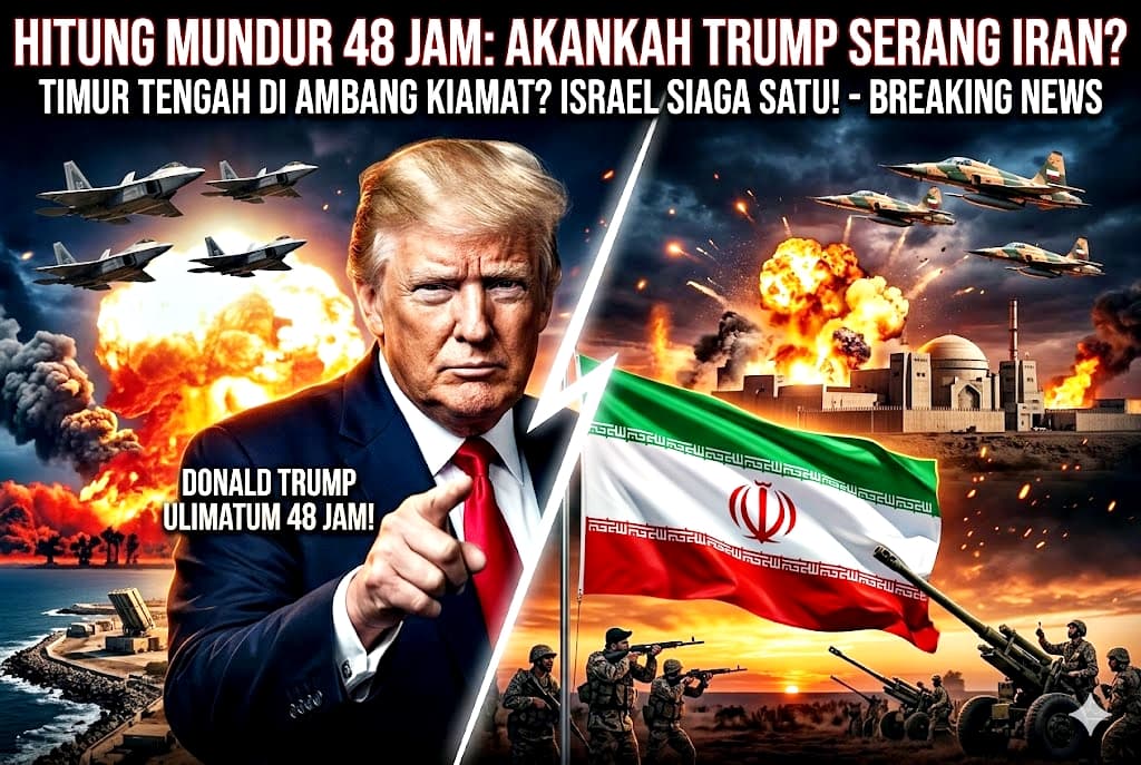 Hitung Mundur 48 Jam: Akankah Trump Benar-benar Memulai Perang Nuklir Lawan Iran?