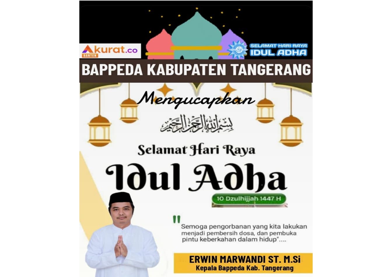 Erwin Marwandi, ST. M.Si Kepala Bappeda Kabupaten Tangerang (foto: bappeda_kab.tangerang)
