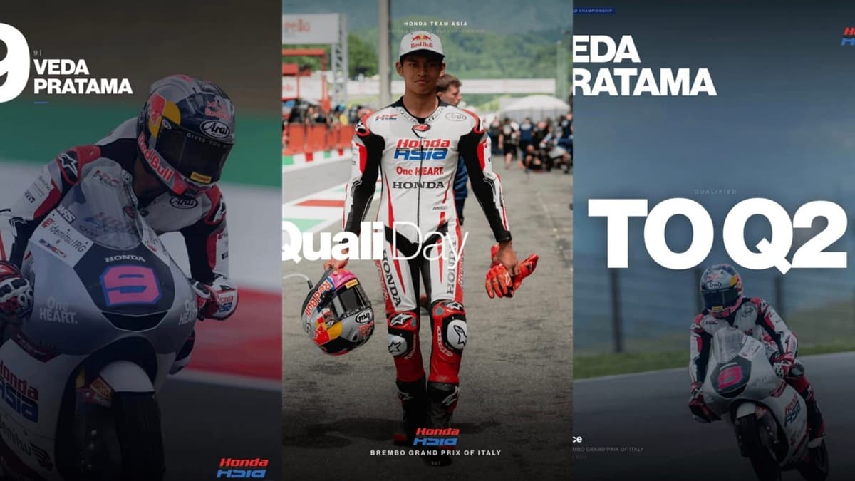 Dipuji Honda Team Asia, Veda Ega Pratama Ukir Kebangkitan Spektakuler, Lolos ke Q2