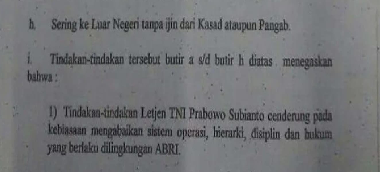 Mondar-mandir ke Luar Negeri Ternyata Hobinya, Alasan Prabowo Dipecat dari TNI Poin H Viral di Threads 'Memang Sudah Bawaan Orok'