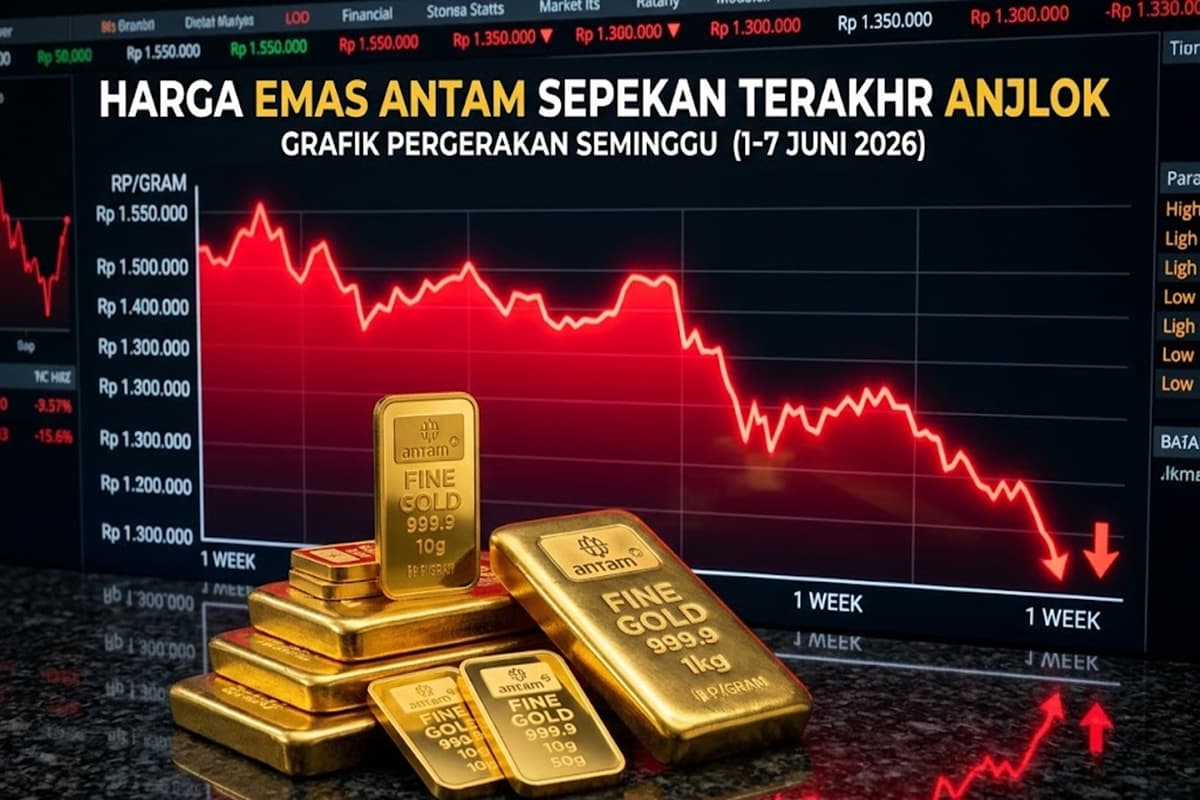 PASAR EMAS GOYANG! Pergerakan Harga Emas Sepekan Terakhir Bikin Investor Ketar-ketir