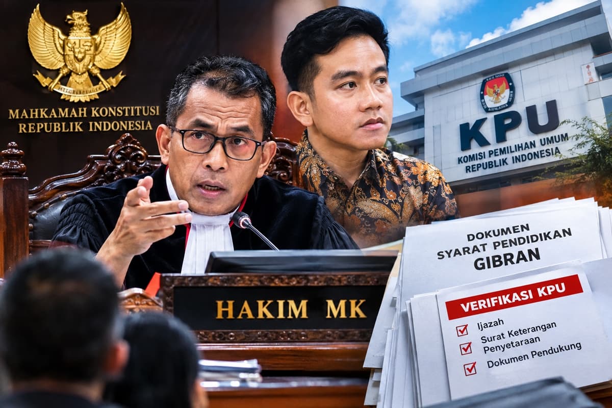 Geger di Sidang MK! Hakim Bongkar Cara KPU Verifikasi Syarat Pendidikan Gibran