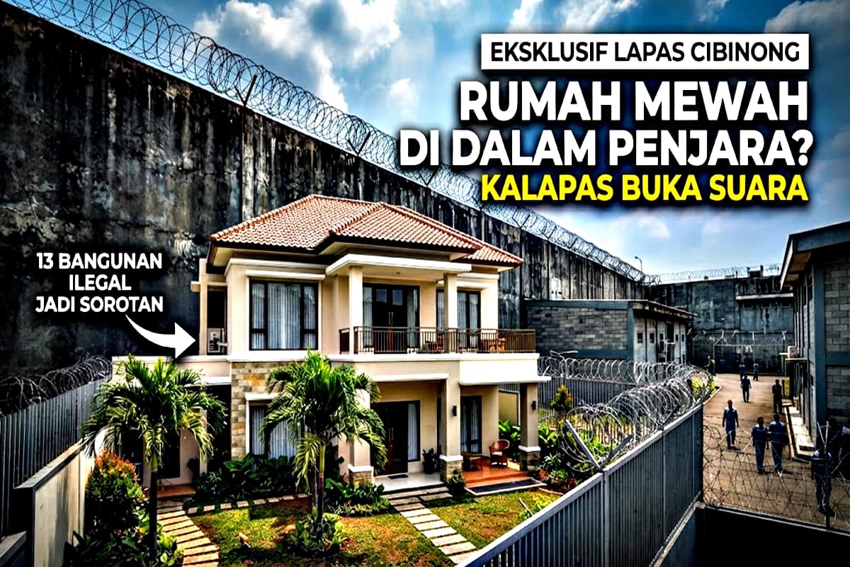 Rumah Mewah di Lapas Cibinong, Kalapas Buka Suara hingga Temuan 13 Bangunan Jadi Sorotan
