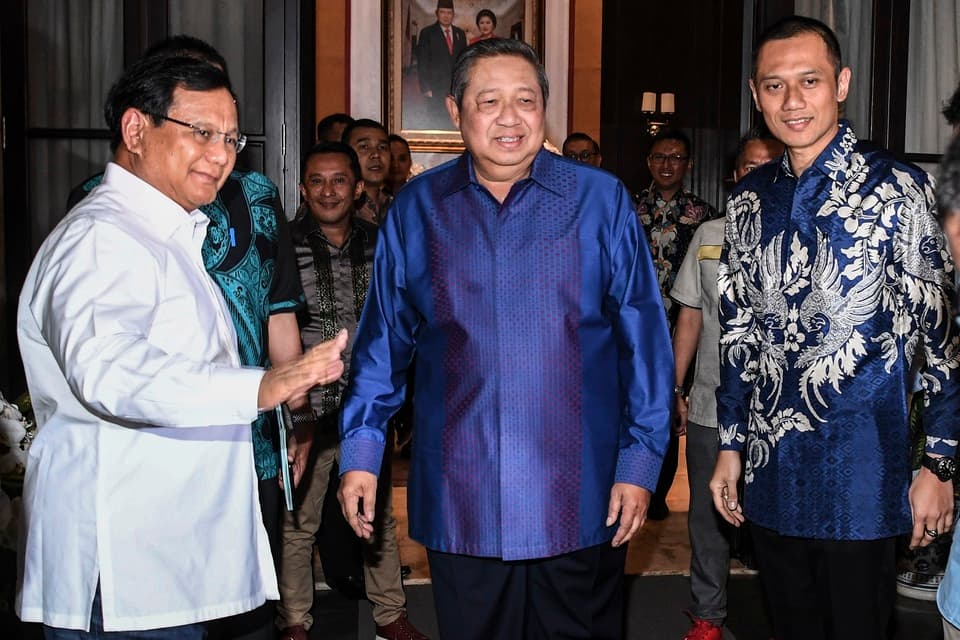 Prabowo Subianto Merasa Terhormat Didampingi AHY Dan SBY Saat Kampanye di Kota Malang