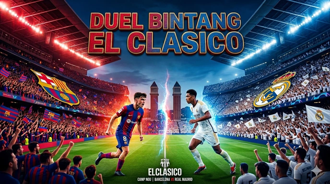 El Clasico Memanas! Ini Pemain Kunci yang Bisa Tentukan Nasib Barcelona dan Real Madrid