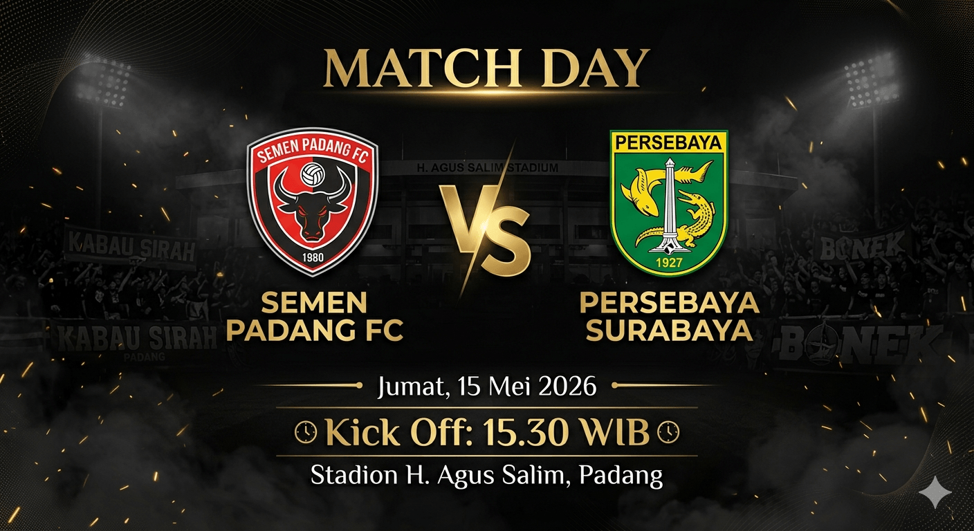 Prediksi Skor Semen Padang vs Persebaya: Bajul Ijo Diunggulkan Tutup Musim dengan Kemenangan