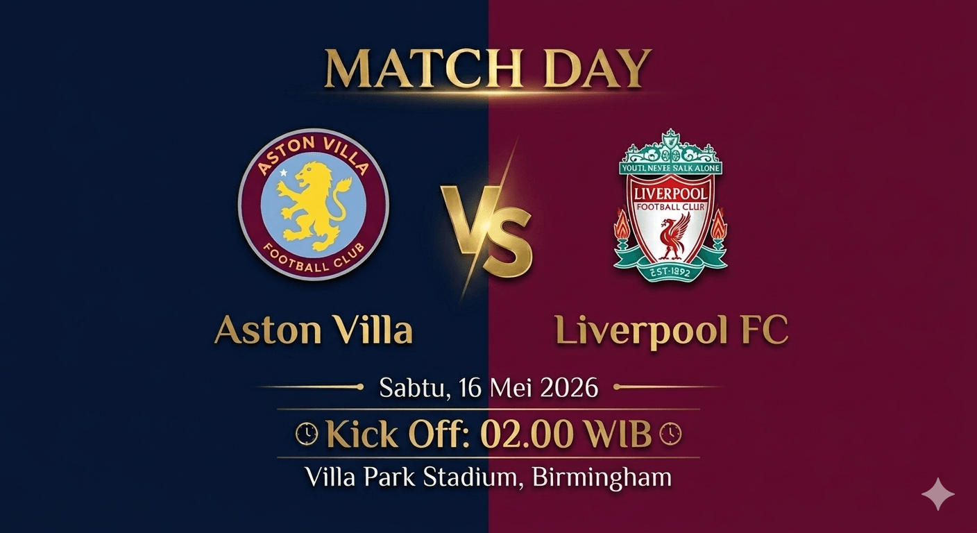 Prediksi Skor Aston Villa vs Liverpool: Siapa Tumbang, Siapa Selamat ke Liga Champions?