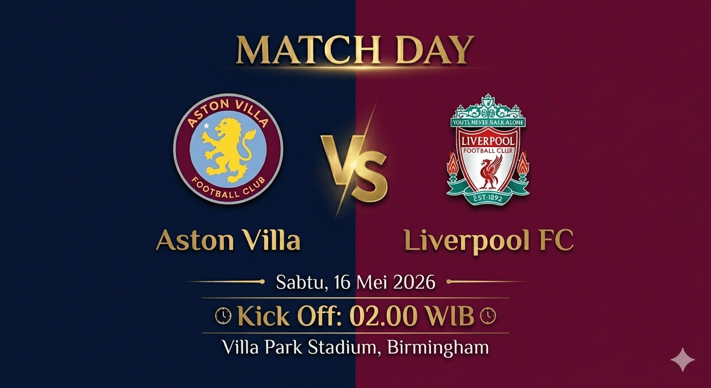 Prediksi Skor Aston Villa vs Liverpool: Siapa Tumbang, Siapa Selamat ke Liga Champions?