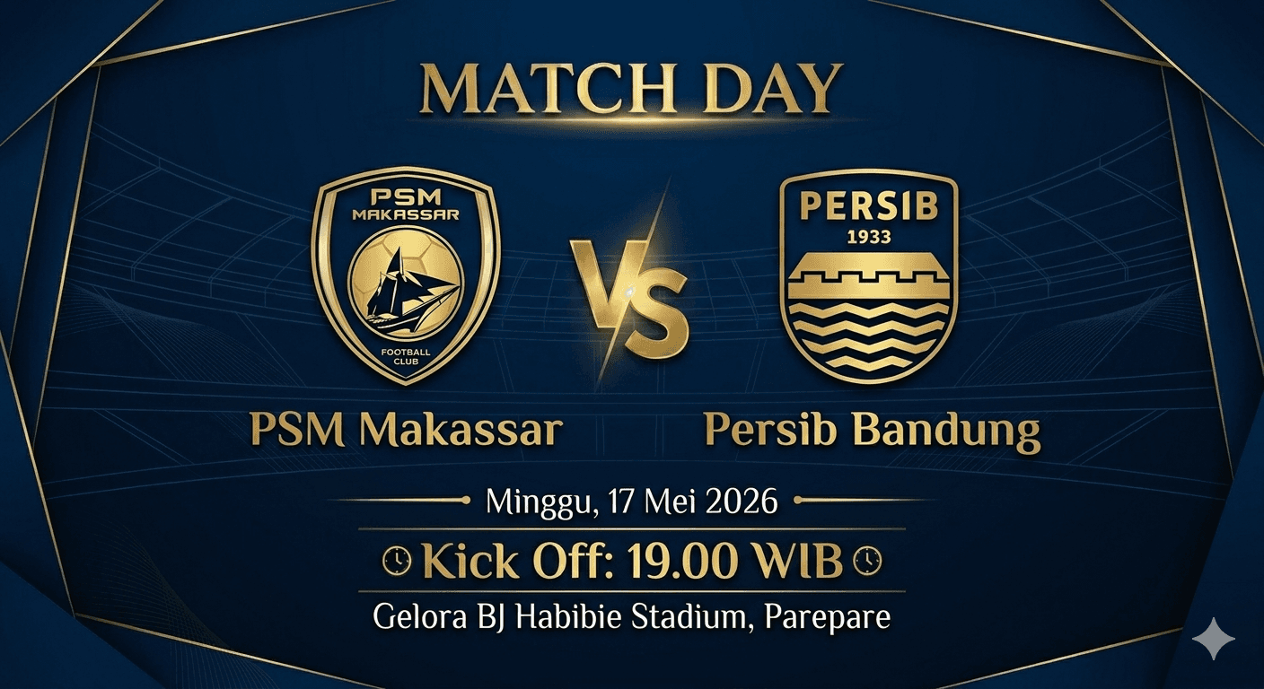 Prediksi Skor PSM Makassar vs Persib Bandung, Parepare Bisa Jadi Tempat Penentuan Juara Liga 1