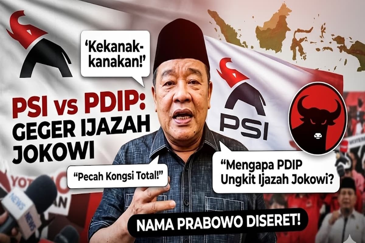 PSI Ngamuk! Sebut PDIP 'Kekanak-kanakan' Usai Ungkit Lagi Isu Ijazah Palsu Jokowi