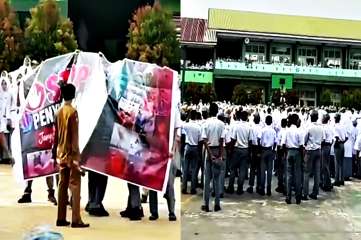 Chat Tak Senonoh Tersebar, Aksi 'Stop Penyimpangan' Siswa SMAN 1 Solok Selatan Langsung Viral di Medsos