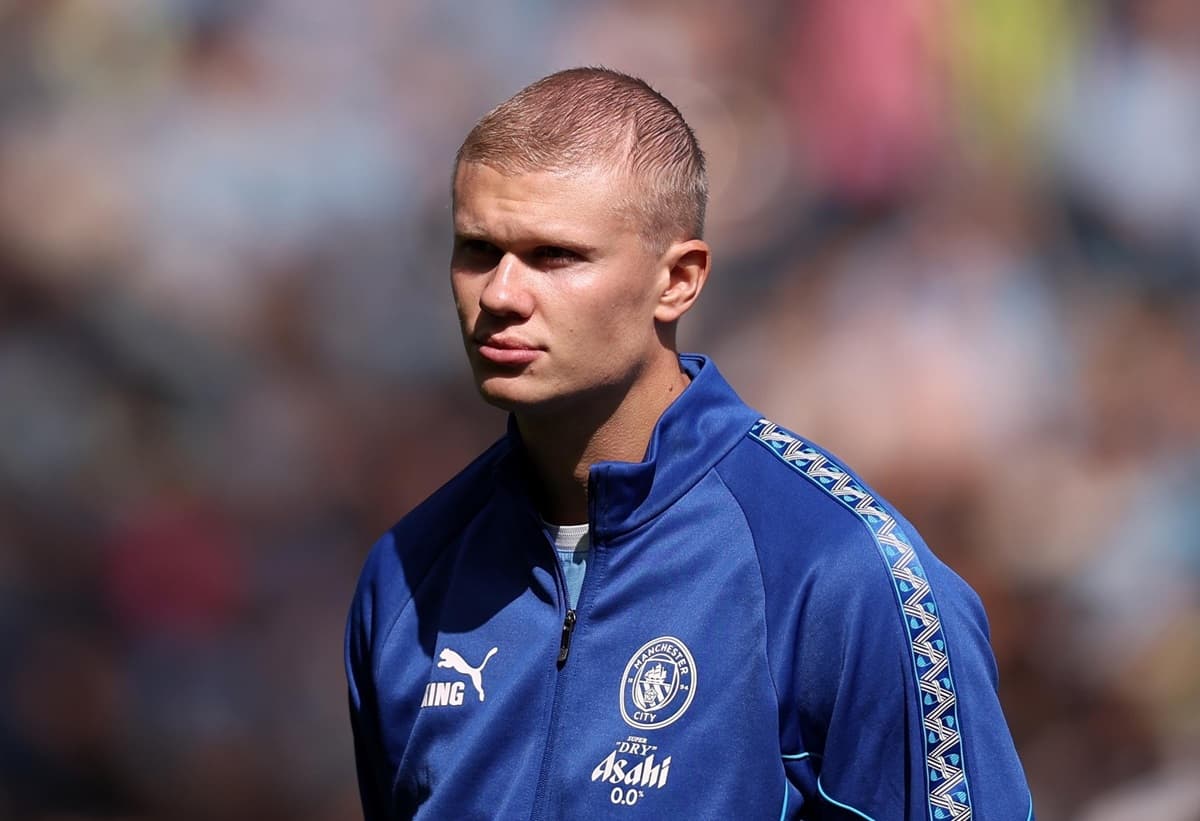 Erling Haaland Tampil dengan Gaya Rambut Baru Saat Manchester City Kalahkan Bournemouth
