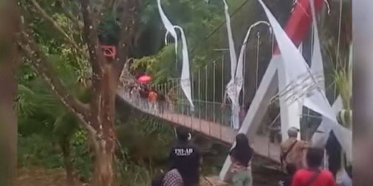 Bikin Panik, Jembatan Pongpet Pangandaran Mendadak Anjlok Saat Baru Diresmikan, Ini Dugaan Penyebabnya