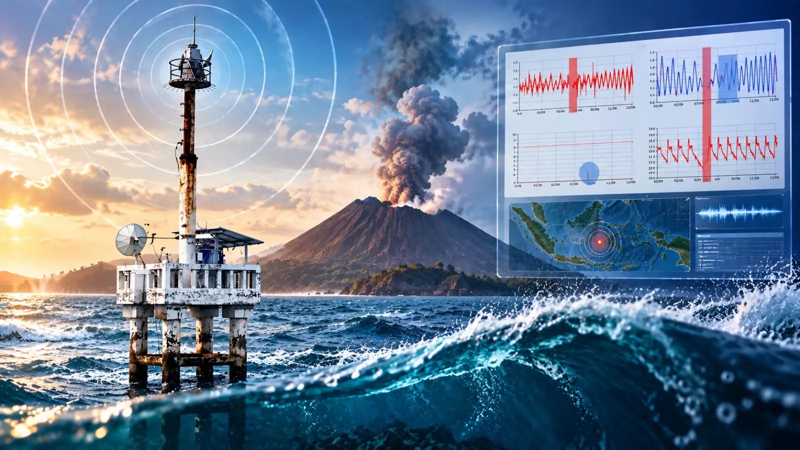 Gunung Anak Krakatau Terus Dipantau, BRIN Ungkap Hasil Deteksi Potensi Tsunami
