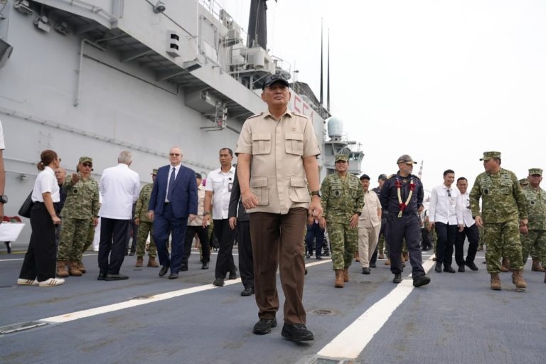 ITS Giuseppe Garibaldi Tiba di Tanjung Priok, Menhan Sjafrie Ungkap Kondisi Kapal Hibah Italia