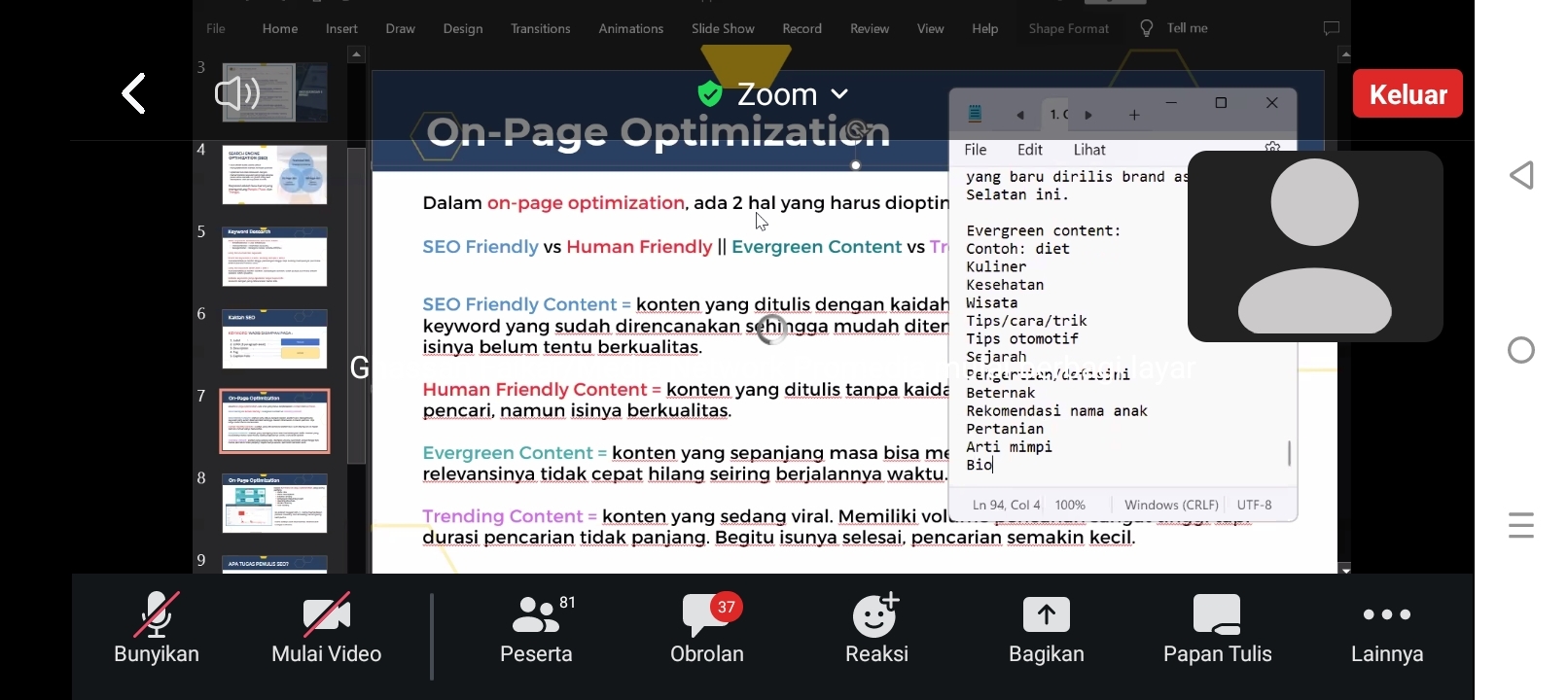 Wartawan Akurat Banten Ikuti Pelatihan CC Promedia Daring